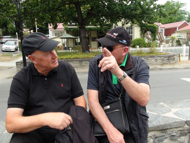 "So Chris, I think I said that I'd wear the black baseball cap, black polo shirt and black trousers today!"